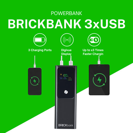 Brickbank 3xUSB Powerbank