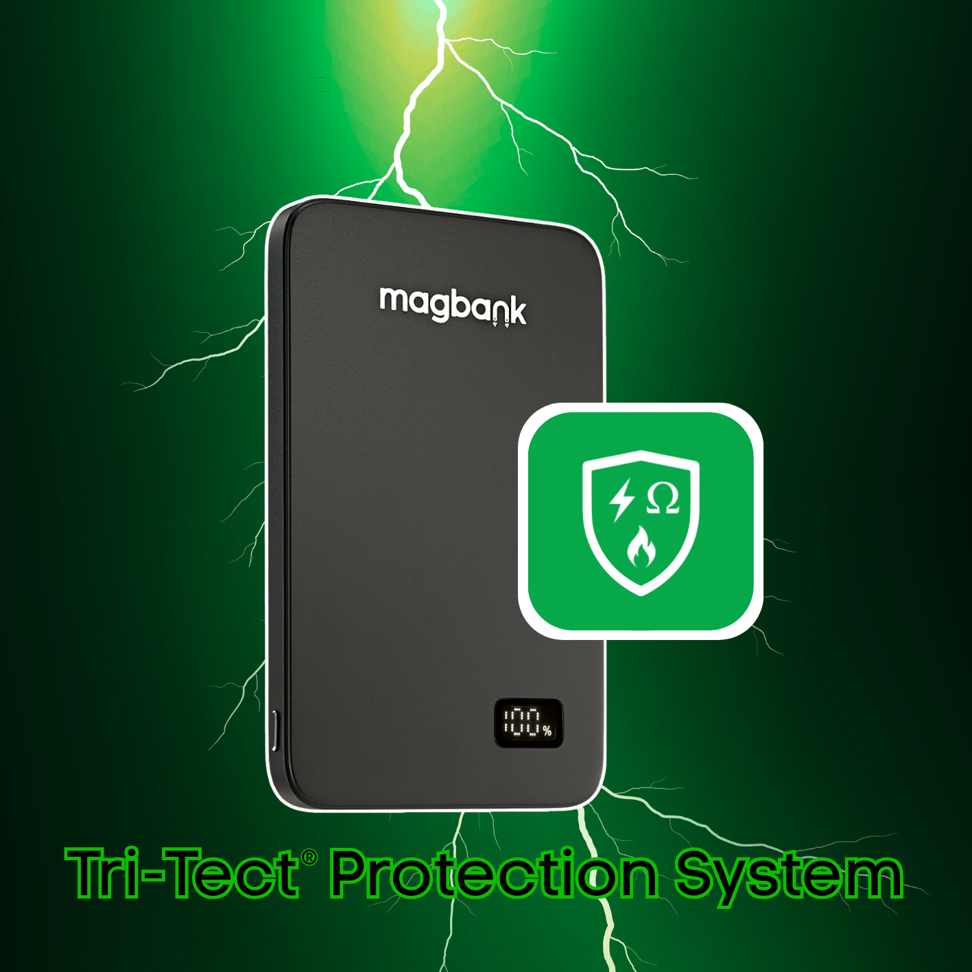 Magbank 3-in-1 Magsafe Compatible Wireless Powerbank (Charges Phone/Watch/Airpods)
